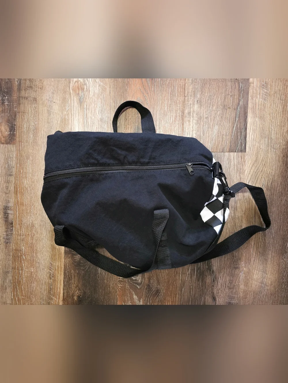 Vans Checkered Black Duffel Bag - Picture 2 of 4